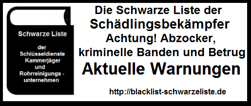 Schwarze Liste, Kammerjäger Kirchheim in Schwaben